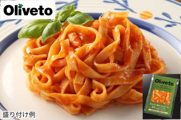 Oliveto生パスタ　蟹のトマトクリーム（かに2.2％入り）　260g